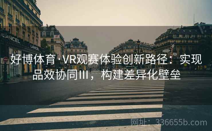 好博体育·VR观赛体验创新路径：实现品效协同Ⅲ，构建差异化壁垒