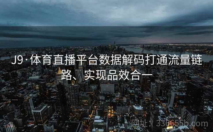 J9·体育直播平台数据解码打通流量链路、实现品效合一